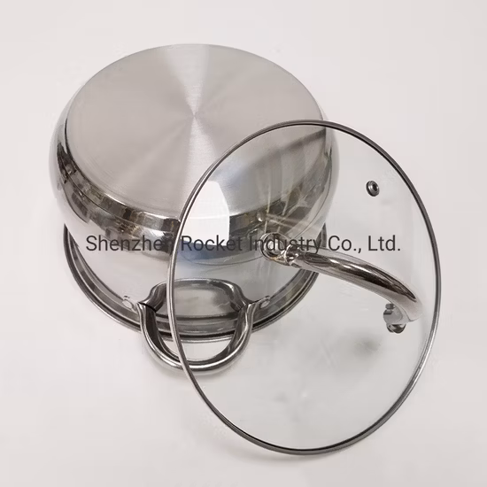 Edelstahl-Töpfe und Pfannen-Set, gesundes Kochgeschirr-Set aus Edelstahl, nicht